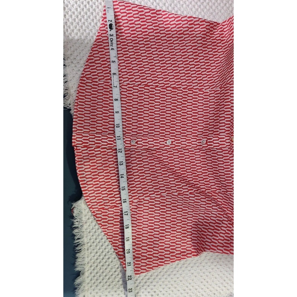 Talbots Wrinkle Resistant Button Front Geometric … - image 6